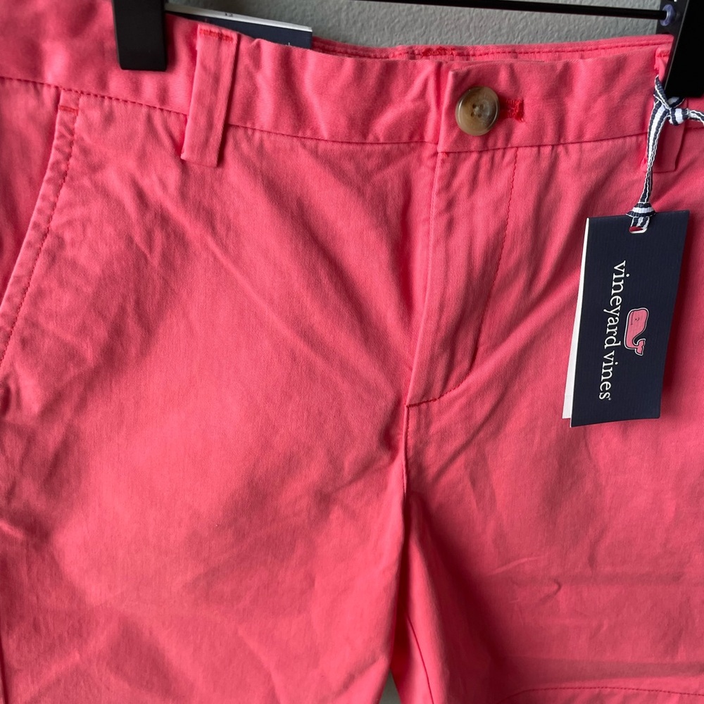 Vineyard Vines Boys Stretch Breaker Shorts Color Jetty Red NWT - Picture 2 of 6